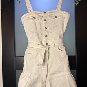7 For All Mankind White Mini Dress